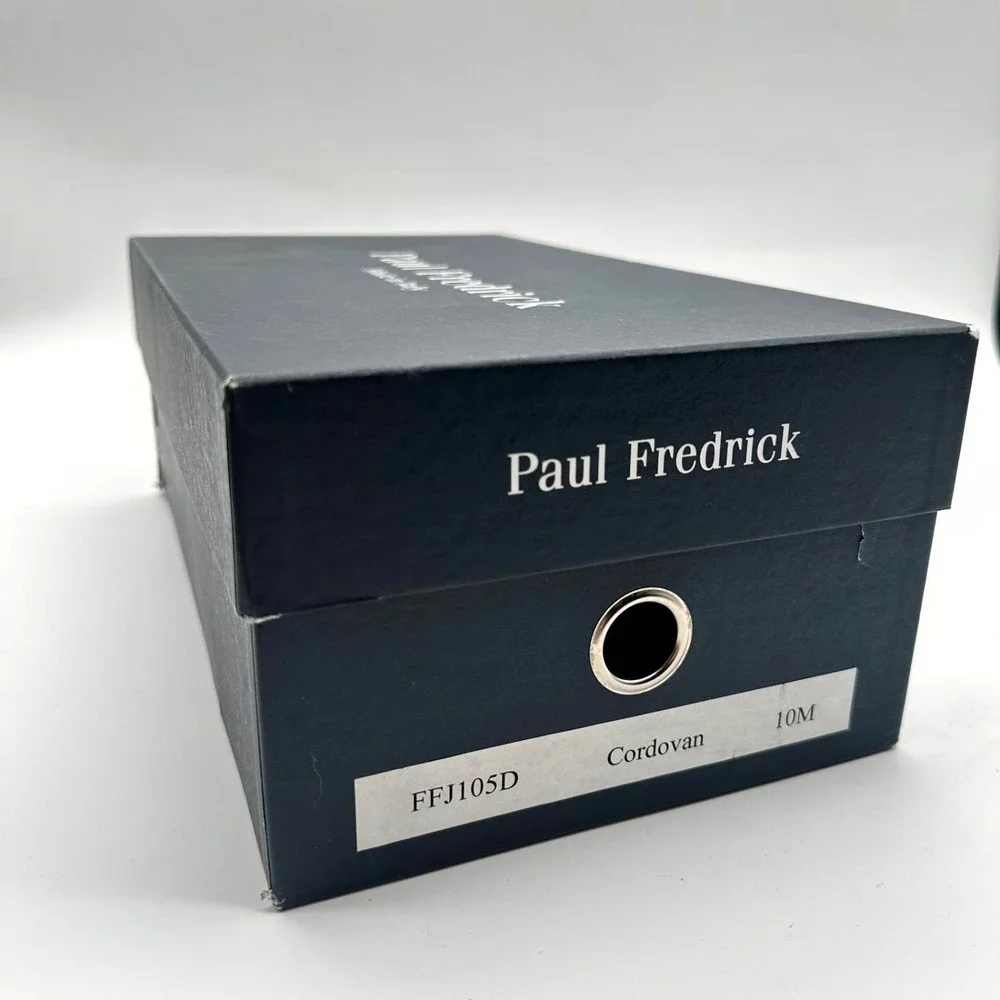 Paul Fredrick Crocodile Embossed Leather Shoes 10 – Burgundy Cordovan &‎ Box